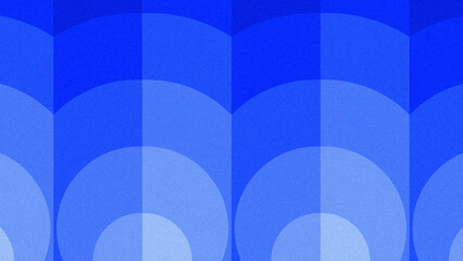 Blue Scalloped Arch Pattern with Tight Repeating Columns and Nested Circular Rows © tsu