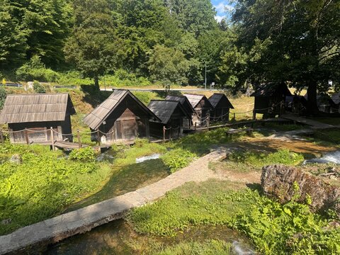 Traditional watermills near Jajce, Bosnia and Herzegovina
