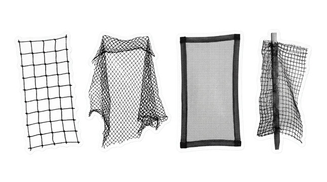 garden net retro halftone set , clean white border outline PNG