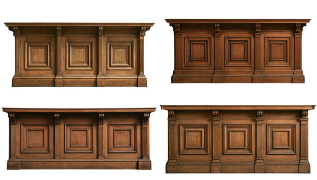 Classic Wooden Reception Counter