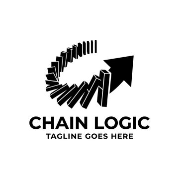 Chain logic falling domino blocks.