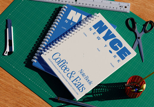 Spiral Notebook Mockup