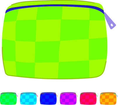 travel makeup bag cartoon. portable compact, stylish zipper, pouch storage travel makeup bag sign vector