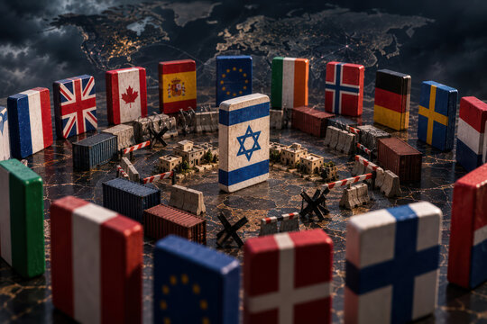 International Sanctions and Trade Restrictions on Israel Global Political Concept