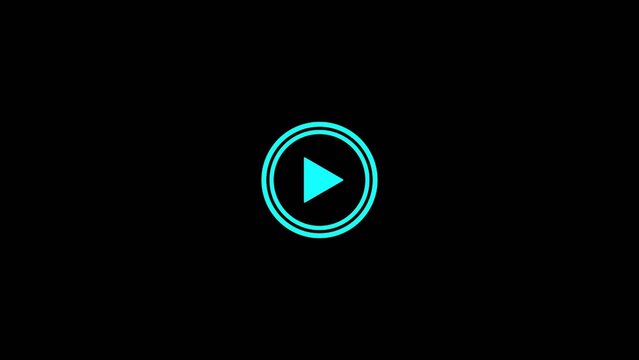 Play button media player triangle icon