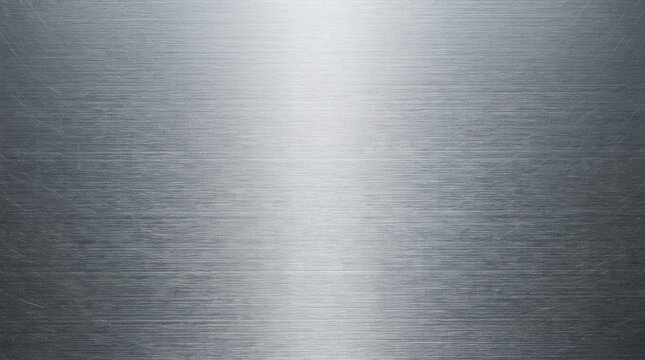 Fine brushed aluminum metal macro shot highlighting surface quality for manufacturing displays