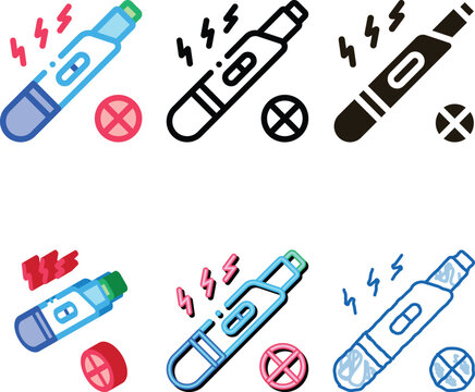 Negative Pregnancy Test Icon edition Vector. Outline Negative Pregnancy Test Sign. Isolated Contour Symbol