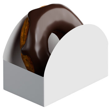 Open Pastry Box Mockup