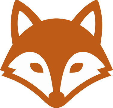Red fox animal avatar icon