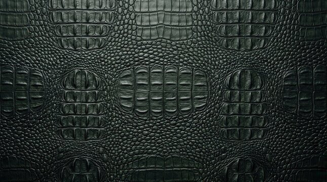 Detailed crocodile scales and snake motifs in a repeat reptile skin texture for premium print wallpaper