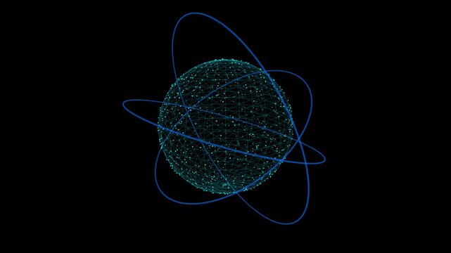 atom on black