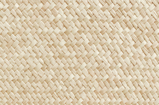 Pattern of reed weaving mat with vintage style for background and design art work.