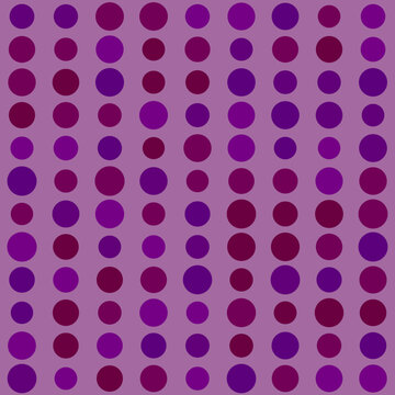Patr&oacute;n de lunares en cuadr&iacute;cula armonioso morado profundo sin costuras