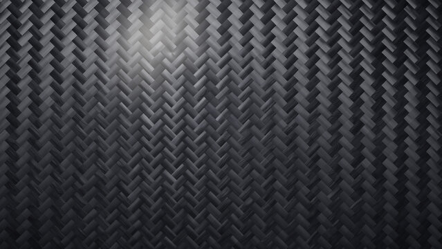 Silver gunmetal carbon fiber weave texture background, bright metallic grey woven composite material with high gloss sheen and fine filament detail, premium backdrop for product and industrial design