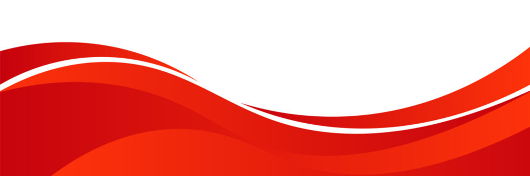 Vector red line background curve element with white space for text and message design, overlapping layers, vector