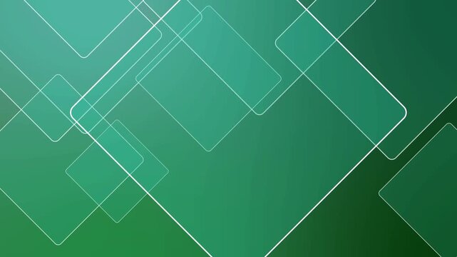 Abstract background with overlapping translucent rounded squares and thin outlines animation