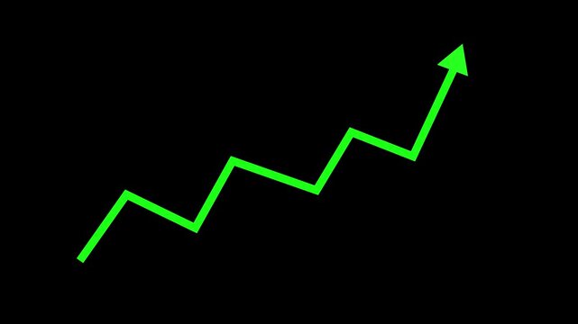 Business KPI Dashboard Animation with Increasing Revenue Metrics arrow