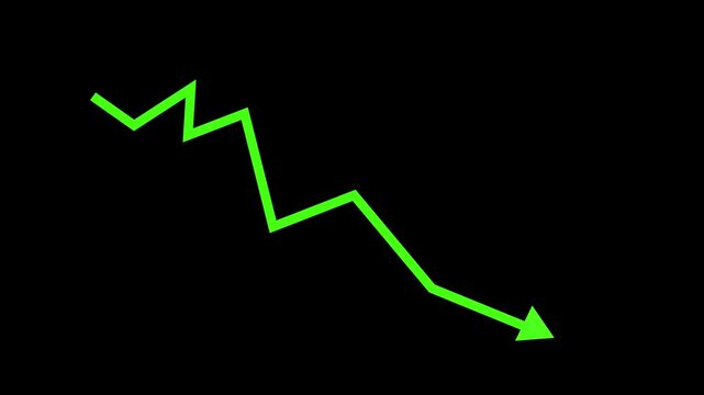 Corporate Earnings Down Animation with Professional Analytics Charts