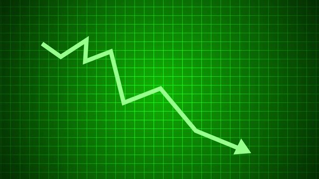 Corporate Earnings Down Animation with Professional Analytics Charts