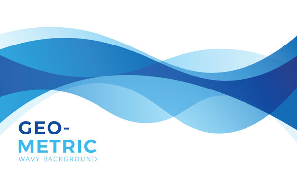 modern blue wavy geometric technology flowing Background for Posters, and Banners template decoration