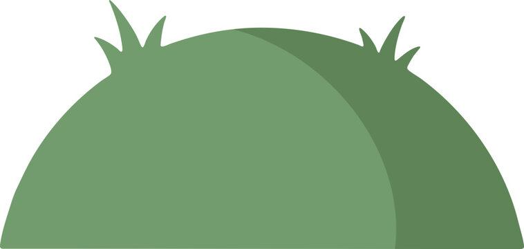 vector illustration of a Silla burial mound