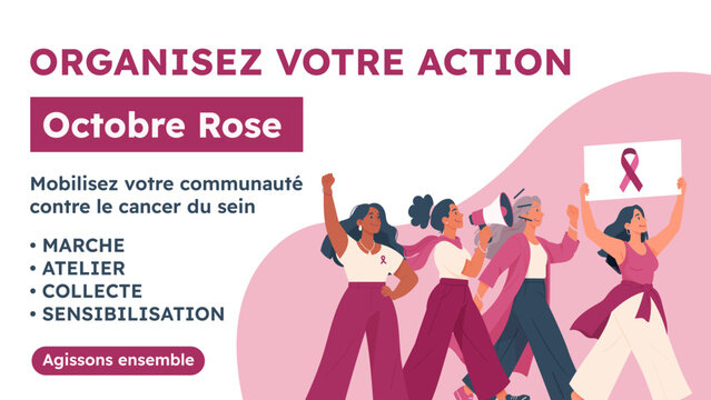 Organiser une action Octobre Rose