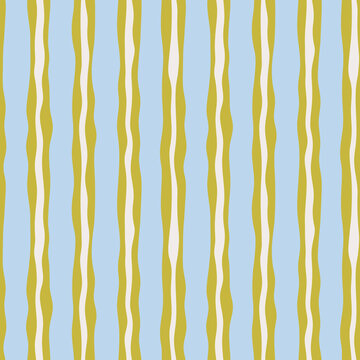 Stripe Seamless Pattern Hand Drawn