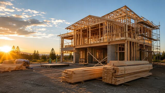 Wood Frame House Construction