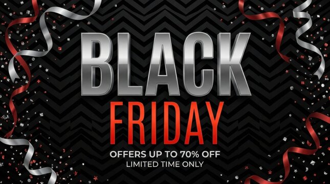 Black Friday Zigzag Sale Banner