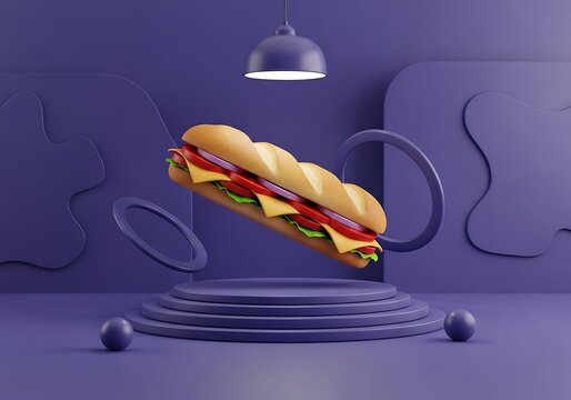 Hot dog with mustard and ketchup on a bun in wrapper