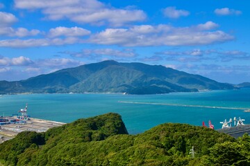 Fototapeta premium 天筒山展望台からの眺望・敦賀半島（福井県・敦賀市）