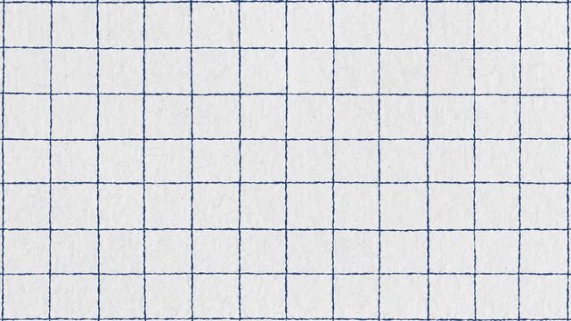 Blue hand drawn grid paper texture notebook graph lines squared background