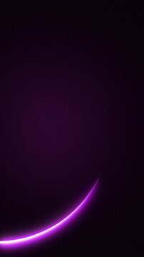 Neon arc of light animation