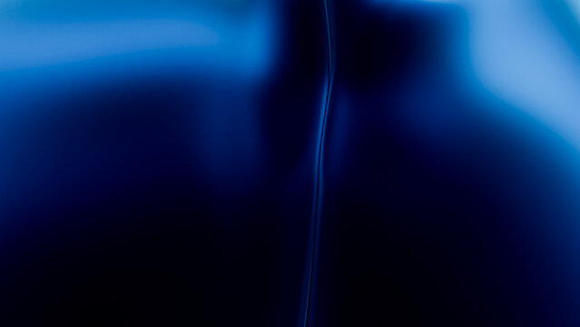 Blue abstract smooth gradient texture with curved glossy surface