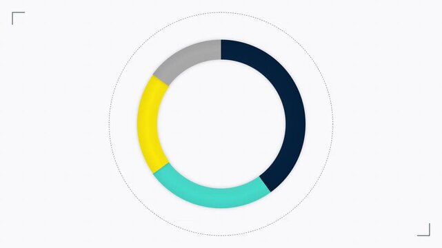 Dynamic Market Segmentation Pie Chart Animation with Business Data Visualization