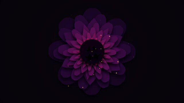 Dark purple floral mandala pattern for halloween backdrop