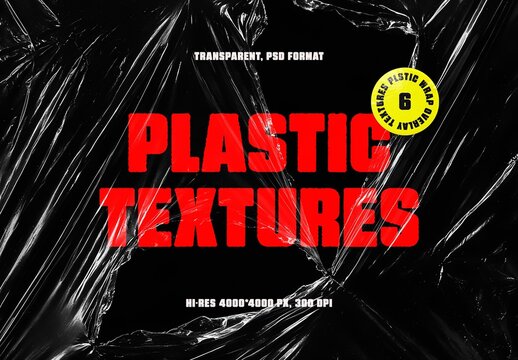 Plastic Wrap Textures For Poster And Print Design