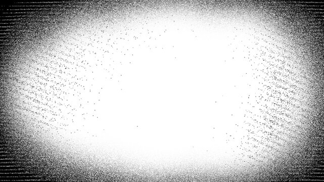 Dithered oval vignette mockup