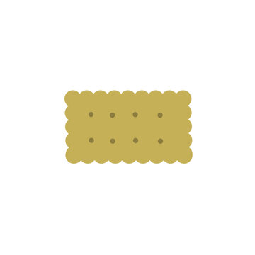 Cracker cookie. Sweet bakery. Rectangular form snack. Hand drawn of various biscuit.