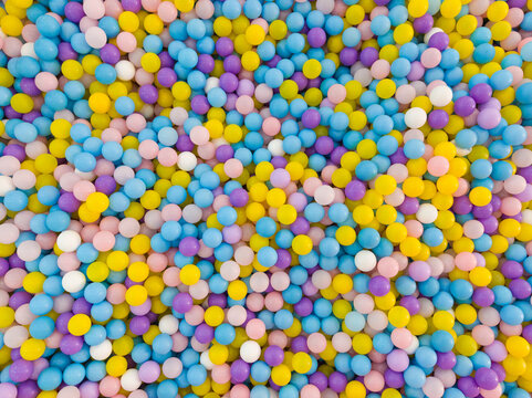Colorful Plastic Balls Background
