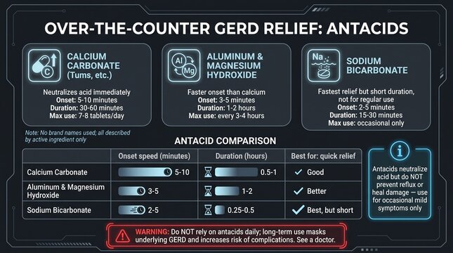 Over-the-counter GERD relief: antacids