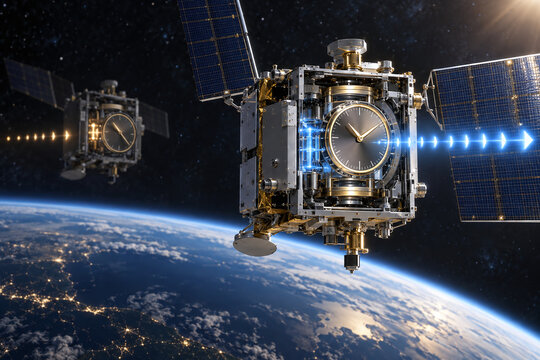 Satellite Clock Correction Through Relativistic Time Dilation
