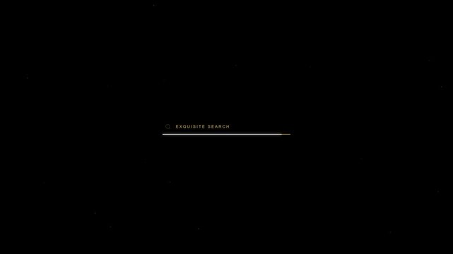 Minimalist black background with thin horizontal line and text