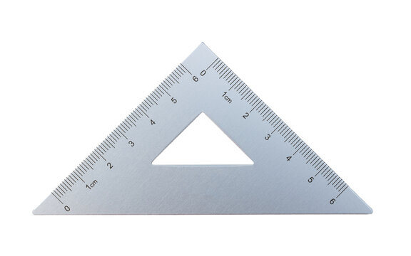 Set square measuring tool for geometry and mathematics
