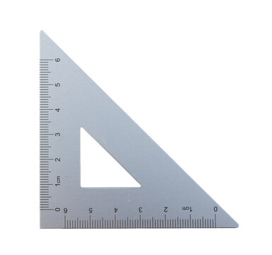 Gray set square ruler geometry tool transparent background