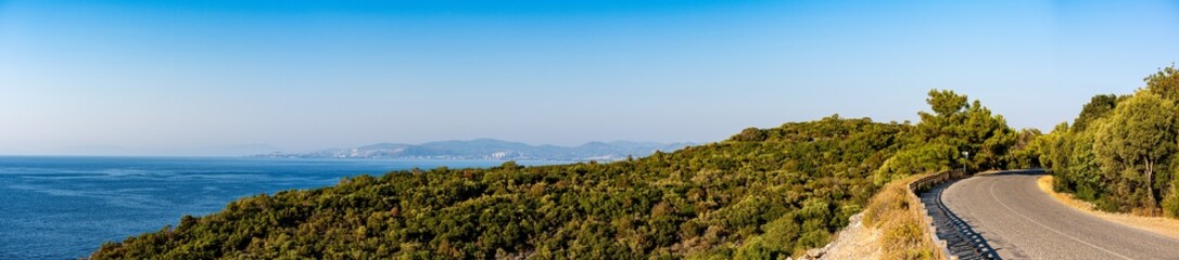 Obraz premium Panoramic view of Dilek Peninsula National Park in Kusadasi, Turkey.