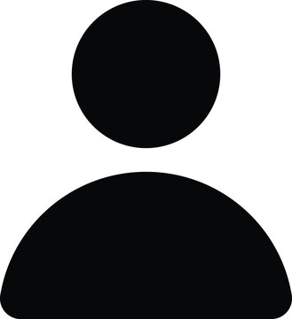 profile vector icon. user account avatar and human silhouette symbols for modern social networking