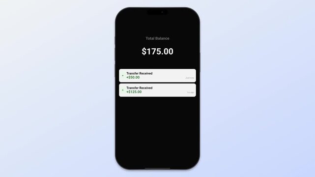 Smartphone Screen Mockup Showing Incremental Financial Growth Dashboard Progress