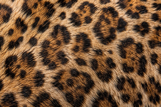 Ultra Realistic Extreme Macro Jaguar Fur Rosette Pattern Texture Background