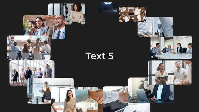 Modern Corporate Slideshow Presentation with Photo Placeholders &ndash; Business Promo Video for Company Overview